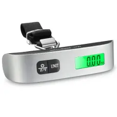 Fosmon Digital Luggage Scale Travel with 110lb Capacity, Temperature Sensor, Portable Luggage Weight Scale for Travel, Suitcase