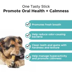 Hemp Calming Fresh Sticks Dental Treats for Dogs - Peanut Butter & Pumpkin flavor - 30ct