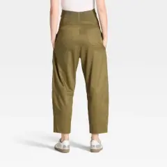 Over The Belly High-Rise Barrel Leg Chino Maternity Pants - Isabel Maternity by Ingrid & Isabel&trade; Olive Green