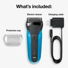 Braun Series 3-310s Men's Rechargeable Wet & Dry Electric Foil Shaver