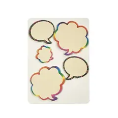 Wrapables Rainbow Thinking Bubble Sticky Notes (Set of 2)