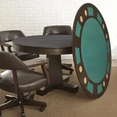 Rudy Dining and Game Table Walnut - Steve Silver Co.