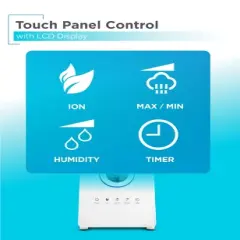 BLACK+DECKER Ultrasonic Humidifier 1.45 Gallon with 360 Mist Outlet, White