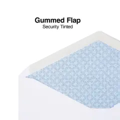 MyOfficeInnovations Gummed Security Tint #10 Envelope 4-1/8" x 9-1/2" White 500/BX 200519