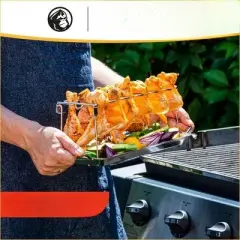 Mountain Grillers Chicken Leg Rack for Grill, Holds Up 12 Legs