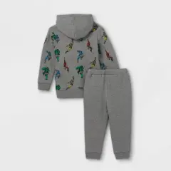 Toddler Boys' Marvel Fleece Hooded Sweatshirt and Jogger Pant Set - Gray