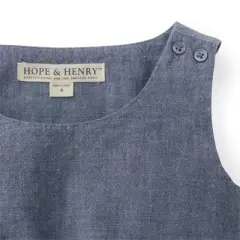 Hope & Henry Girls' Tie-Waist Sleeveless Dress, Infant