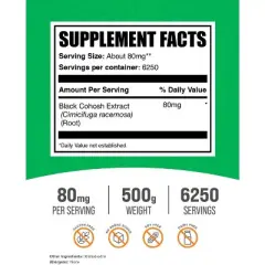 BulkSupplements Black Cohosh Extract Powder