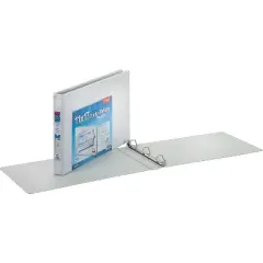 Cardinal Clearvue D-Ring Binders 11"x17" 1" Capacity White 22112CB