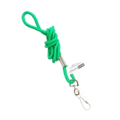 SICURIX Standard Lanyard Hook Rope Style, Green, Pack of 24
