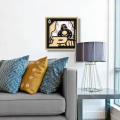 NCAA Purdue Boilermakers 3D Logo Series Wall Art - 12"x12"