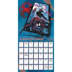 Trends International Inc. 2023-24 Wall Calendar 12"x12" Marvel Spider-Man: Across the Spider-Verse  Bilingual English/French