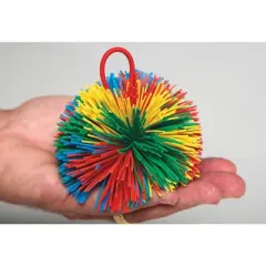 Sportime Rub-R-String Ball, 4-1/2 Inches, Multicolored