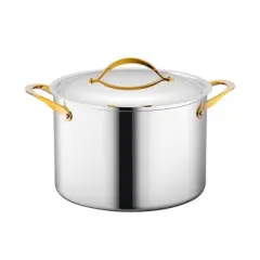 NutriChef 8-quart Stock Pot Kitchen Cookware W/ Interior Coated Prestige Ceramic Non-Stick Coating