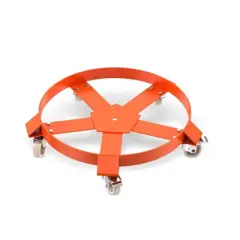 55 Gallon Drum Dolly, Heavy Duty 1250LBS Barrel Cart, Non-Tipping Hand Truck with Casters for Warehouse