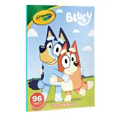 Crayola 96pg Bluey Coloring Book: Stickers & Creative Thinking for Kids, Ages 3+, 10.75" x 7.75"