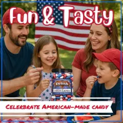 Patriotic Jordan Almonds Medley by It's Delish, 3.5 lbs Jumbo Container