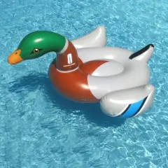 Swim Central 88" Inflatable Giant Mallard Decoy Duck Swimming Pool Float