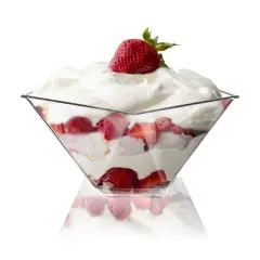 Smarty Had A Party 3.5 oz. Clear Star Pentagon Plastic Dessert Cups - 288 pcs