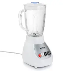 Better Chef 10-Speed 350 Watt 42 Ounce Glass Jar Blender in White/Silver