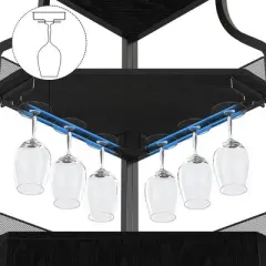 Corner Wine Cabinet with Removable Wine Rack