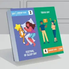 TF Publishing 8.75"x5.5" 2026 Every Day's A Holiday Daily Desktop Calendar