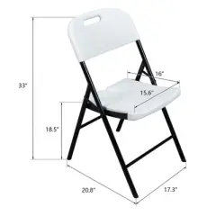 Karl Home |Plastic Folding Chair (Set of 4)