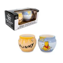 Silver Buffalo Disney Winnie the Pooh Hunny Pot Sculpted Ceramic Mini Mugs | Set of 2