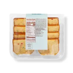 Iced Birthday Sliced Cake - 8ct/14.1oz - Favorite Day&trade;