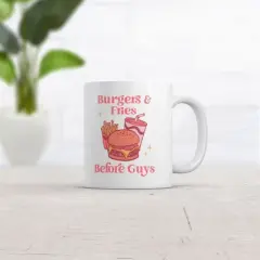 Crazy Dog Burgers and Fries Before Guys Mug Funny Sarcastic Food Joke Novelty Coffee Cup-11oz