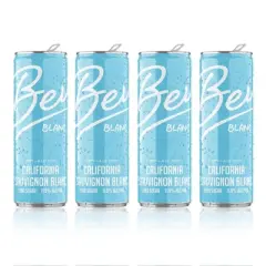 Bev California Sauvignon Blanc White Wine - 4pk/250ml Cans