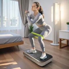 SEVOBAL Exercise Trainers Whole Body Vibration Trainer, Oscillating Exercise Board, Slimming Workout Station for All Adults, Gold, 20.5"*14.2"*4.5"