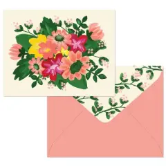 Green Inspired 10ct Spring Flowers Blank Cards: Floral Note & Greeting Cards for All Occasions with Envelopes