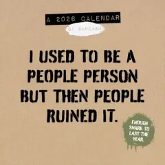 TF Publishing 13.5"x14.5" 2026 Anti-Affirmations Wall Calendar