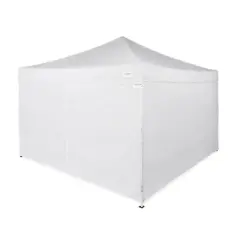 Caravan Canopy M-Series Pro 2 12 x 12' Shade Tent with Roller Bag and M-Series 12 x 12' 2 Straight Leg Sidewall Kit with Set of 4 6-Pound Weights