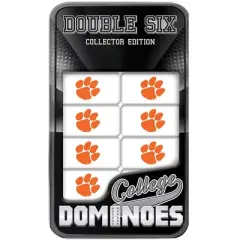 MasterPieces Officially Licensed NCAA Clemson Tigers 28 Piece Dominoes Game for Adults