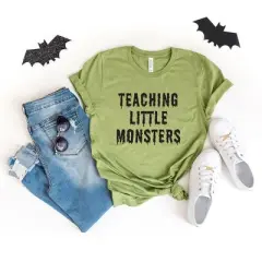 Simply Sage Market Women's Teaching Little Monsters Short Sleeve Graphic Tee