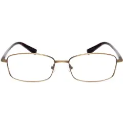 John Varvatos V150-GOL Mens Rectangle Designer Reading Glasses Antique Gold 53mm