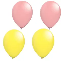 LoonBalloon Birthday Sunflowers Balloon Standard Size Premium Balloon Set with 4 pcs Latex
