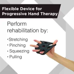 THERABAND Hand Xtrainer, Set of Four, Grip Strengthener, Progressive Hand Therapy