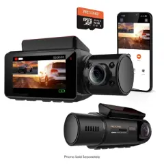 Rexing V3C Dual Channel Front & Cabin 1080p Dash Cam with App Control: Vehicle Electronics