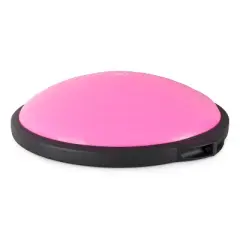 Bosu 20 Inch Dynamic Non-Slip Travel Size Home Gym Balance Ball Pod Trainer for Strength and Flexibility with 6 Rubber Feet and Hand Pump, Pink
