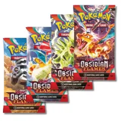 Pokemon Scarlet & Violet Obsidian Flames | 4 Booster Packs