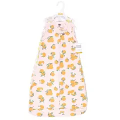 Hudson Baby Infant Girl Interlock Cotton Sleeveless Sleeping Bag, Citrus Orange