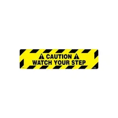 National Marker Floor Signs; Walk On Caution Watch Your Step 6X24 WFS625