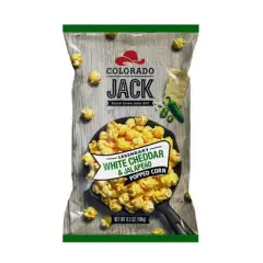 Colorado Jack Legendary White Cheddar and Jalapeno Gourmet Popcorn - 6.5 oz (Case of 12)