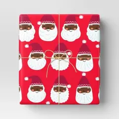 40&rdquo; 125 sq ft Christmas Roll Wrap Santa - Wondershop&trade;