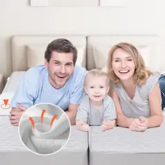 VEVOR Bed Bridge, King Bed Converter Kit, Split King Gap Filler for Adjustable Bed Mattress Connector Mattress Gap Filler