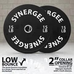 Synergee Color Bumper Plates - 15lb Pair