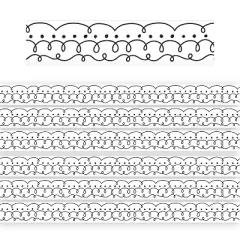 Teacher Created Resources Die-Cut Border Trim 2.1875'' x 35' Squiggles and Dots 6/Pack (TCR8340-6)